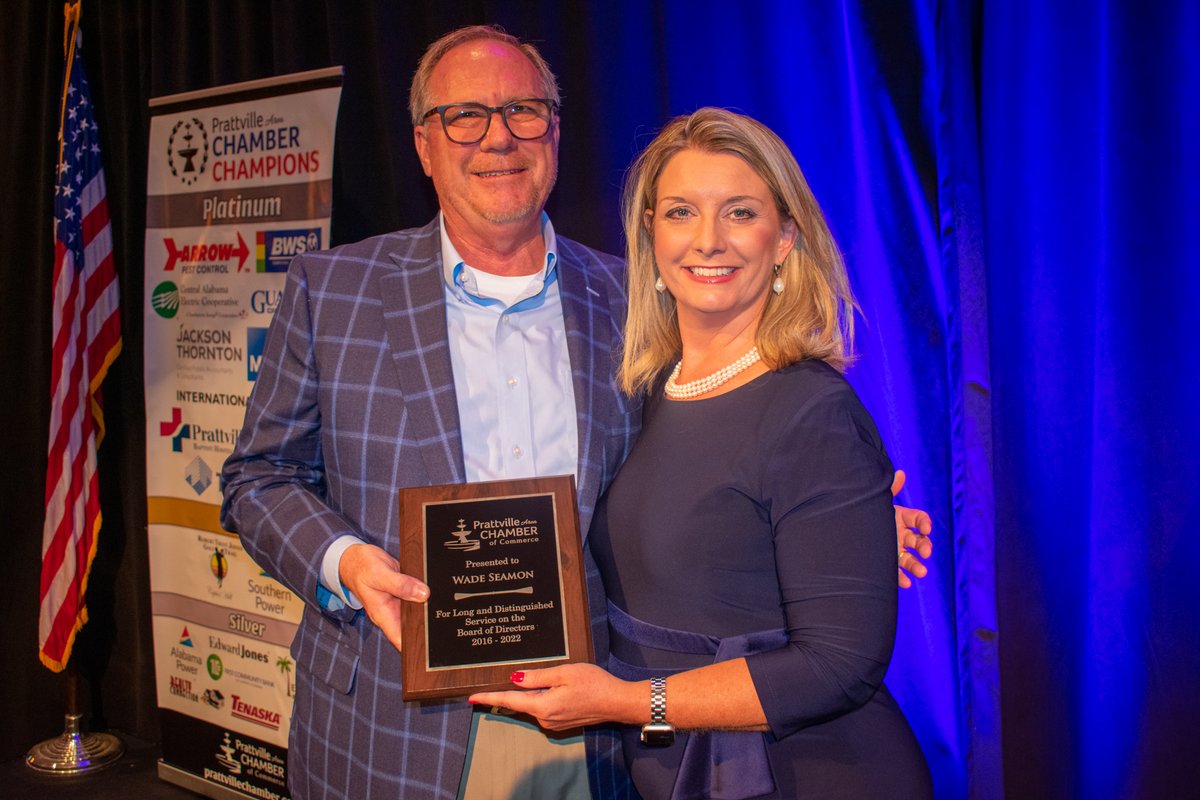 PrattvilleC's tweet photo. Last night, the Prattville Area Chamber of Commerce proudly hosted the 2022 Annual Meeting in celebration of the successes of the year, our vision for the future and the honoring of our award recipients. https://t.co/oR3C7UyxBJ