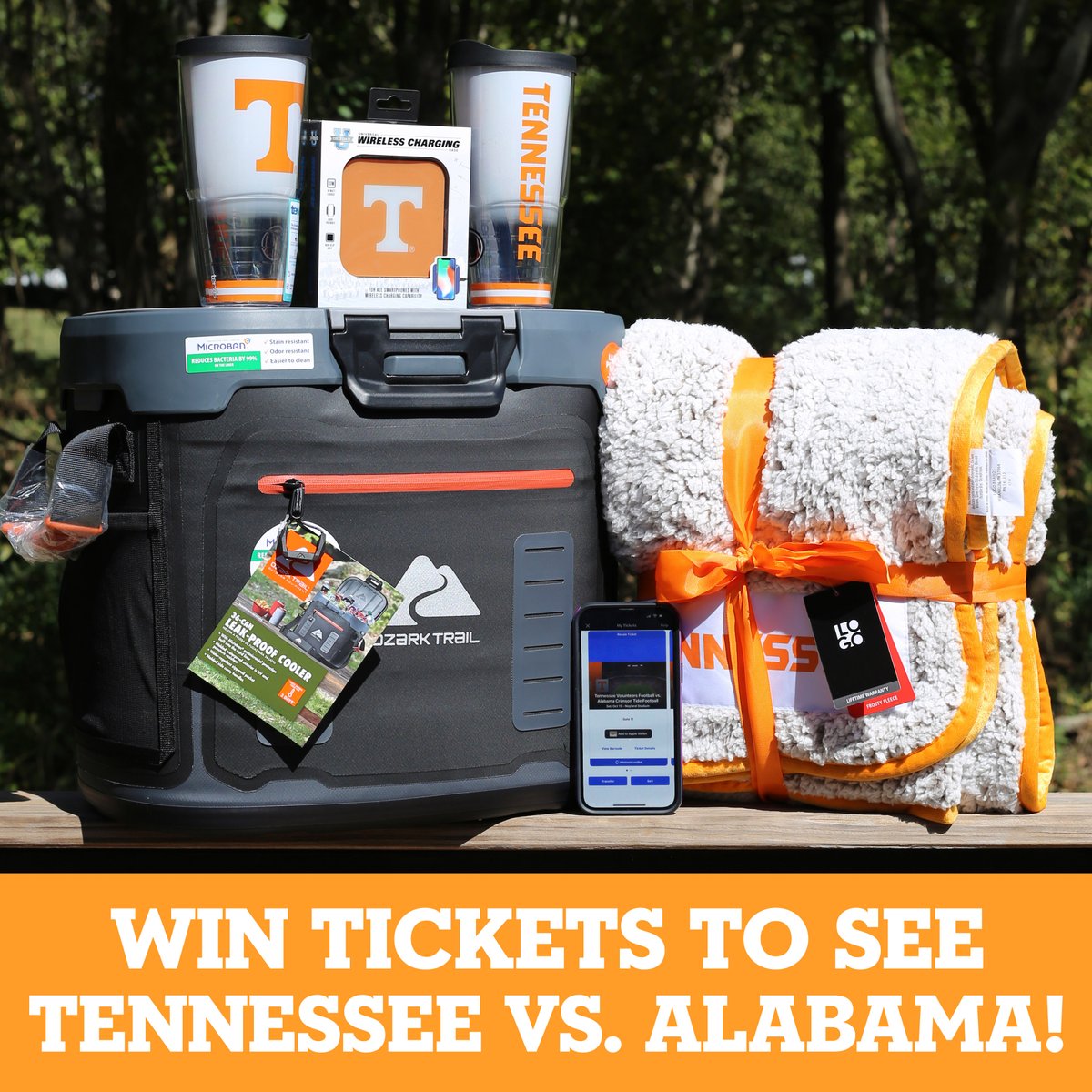Enter to win 2 tickets to see the Vols vs. Crimson Tide on 10/15 along with some Tennessee gear! To enter, simply FOLLOW ➕, RT 🔁, and REPLY 💬 with your score predictions! A random winner will be announced 10/7. Triple your chances, enter on our Instagram and Facebook! #GoVols