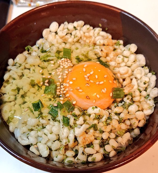 天かす青のり卵ご飯 