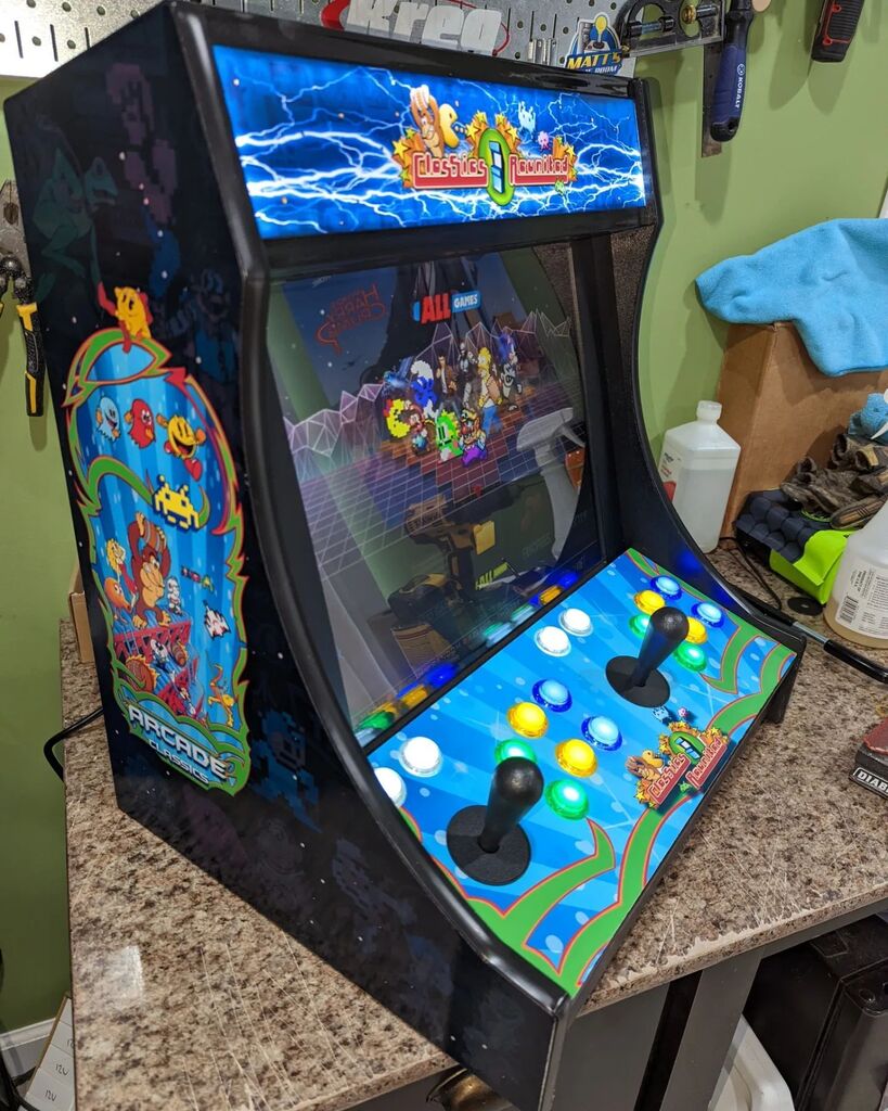 Mattsgameroom1's tweet photo. Available right now is this two player bartop arcade with an Arcade Classics theme. This is already made and ready to ship! Find it on https://t.co/DlU6F2Wd98
.
.
.
.
.
.
#arcade #bartoparcade #arcademachine #arcadegame #mancave #gameroom #mattsgameroom #gamer #gaming #retro #… https://t.co/99gRggAhZi