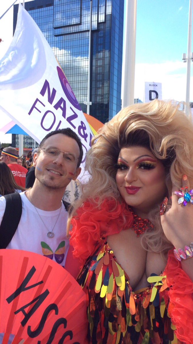 SeemaaButt's tweet photo. One of my close friends made the placard that said ‘Queer Muslims Exist’ but on the day he didn’t feel comfortable attending because he was afraid of being visible. I held the placard with pride for you. @nazandmatt @GINindianUK #birminghampride #banconversiontherapy https://t.co/qzTYoKw8UI