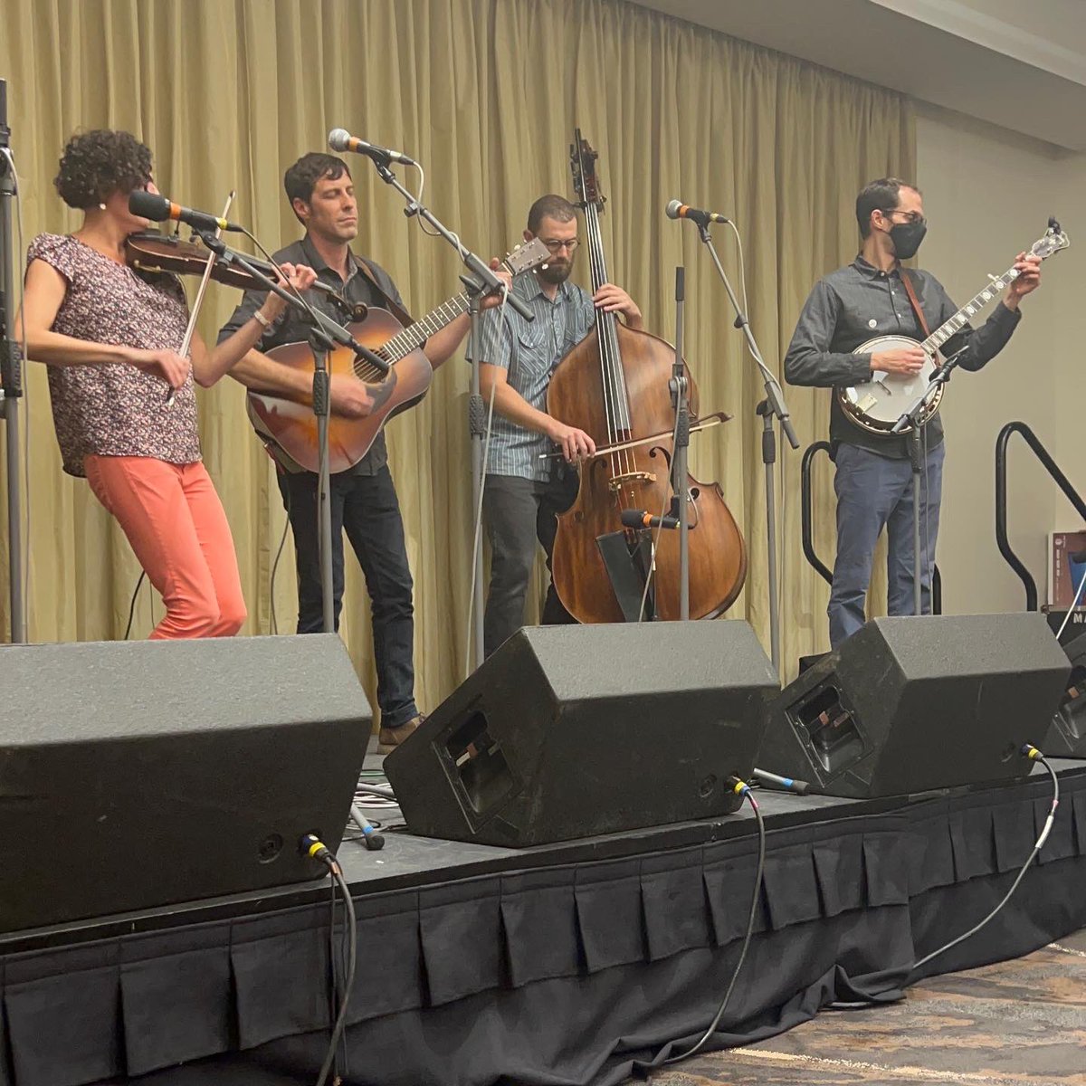 Native_Ground's tweet photo. We’ve had so much fun at #IBMAWOB2022 in Raleigh, NC this week. There’s tons of music and wonderful community to be had - it really reminds us why we are in this business. ❤️

Thanks, @IntlBluegrass, for all you do for the people and the music we love. https://t.co/7egkWMU7aR