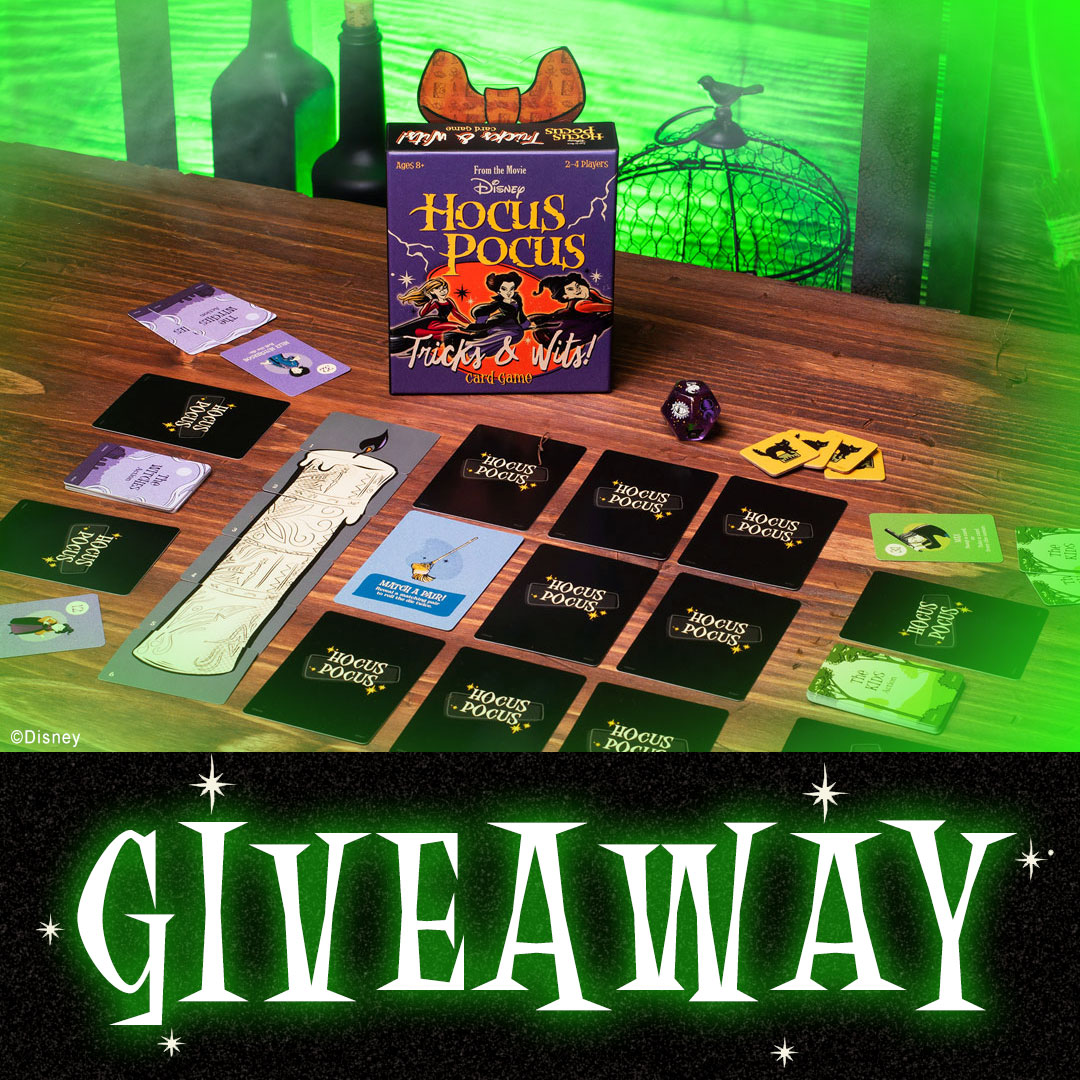 FunkoGames's tweet image. It's all a bunch of Hocus Pocus! 🔮🧹✨

RT and follow @FunkoGames for your chance to win Disney Hocus Pocus Tricks &amp;amp; Wits Card Game! Winner chosen Monday, October 3rd. 18+, US only

#HocusPocus #HocusPocus2 #Funko #SandersonSisters
