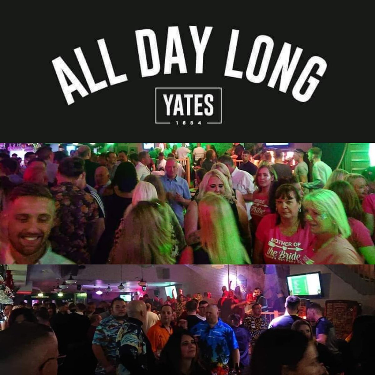 Blackpoolbars1's tweet image. Join us today here at Yates..Blackpools number 1 party venue free entry at all times DJs from 9pm #Blackpool #yates #party #Cocktails