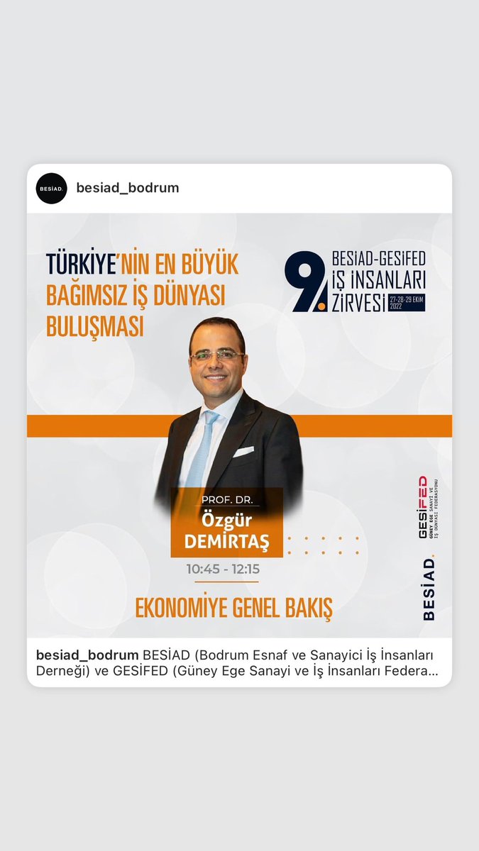 recepkarakayaaa's tweet photo. Bizi bu zirveye davet eden @besiad_bodrum Derneği Yönetim Kuruluna Teşekkür ediyorum. Firma olarak bizde o önemli buluşmaya katılım sağlayacağız.

@ProfDemirtas @idealfuar https://t.co/yX1K1qMVeS