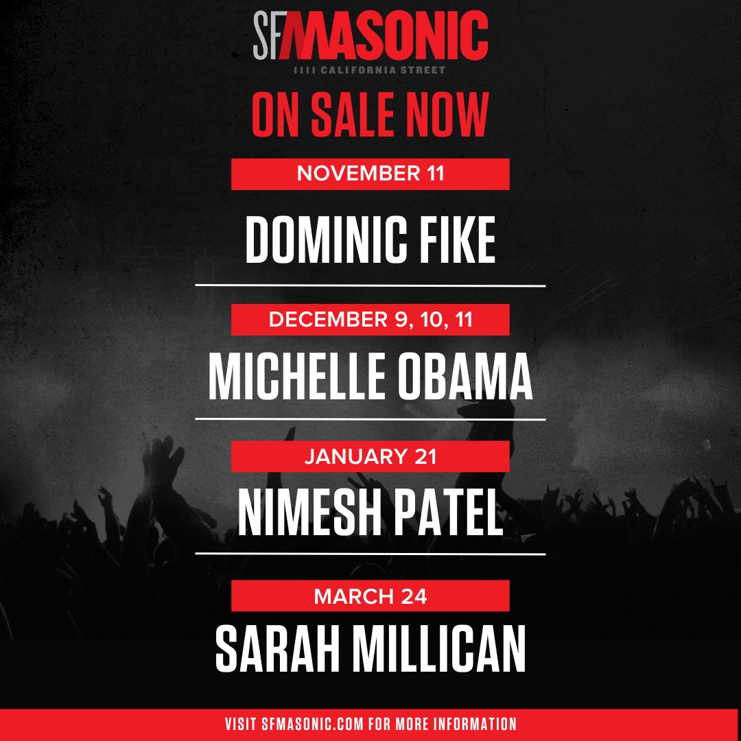 The Masonic on Twitter "ON SALE NOW! We added 4 amazing shows to our