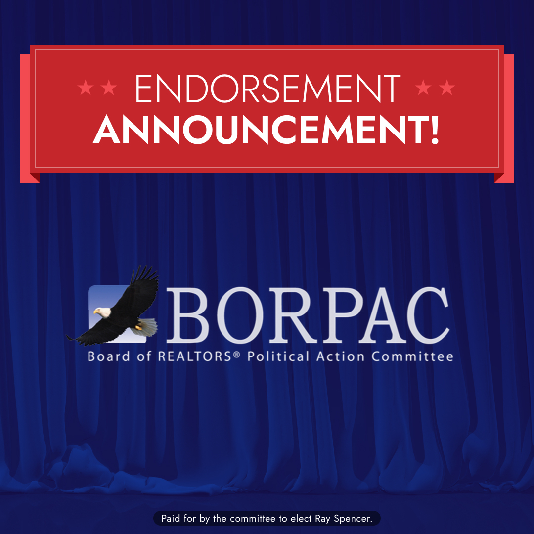 Real Estate is the guiding indicator to a healthy economy and the endorsement by the Realtors is an honor. I will work together with BORPAC to bring responsible growth &amp; development to Ward 6.