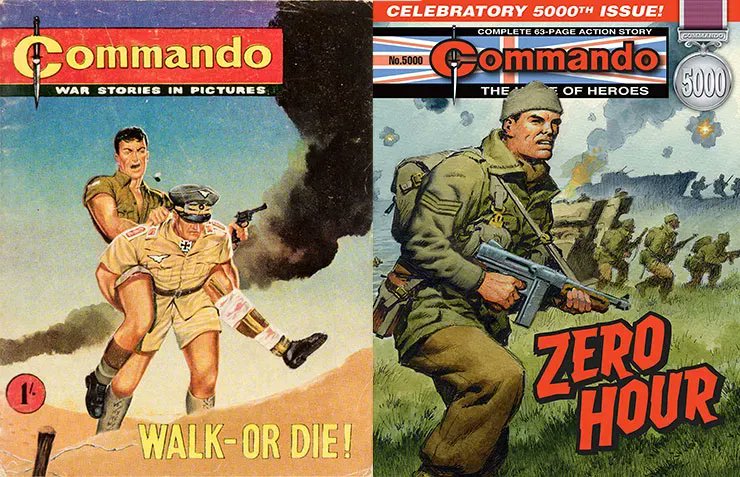 CommandoComic's tweet photo. Commando Fact Friday! #Commando is Britain’s longest-running #warcomic — maybe the world’s — with over 5500 issues! -QM https://t.co/1ynoGvTuEP