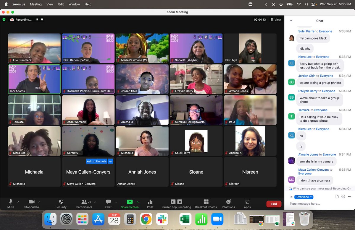 BlackGirlsCode's tweet photo. Our Game Design Workshop was filled with excitement and joy! Our #TechDivas enjoyed themselves and are are excited to come back to the next session 🤩! https://t.co/Mhlgf3f5bv