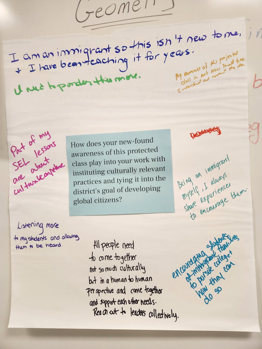 Despite the heavy nature of today's film, our staff were willing to share their personal thoughts, feelings, and experiences through Chalk Talk protocol. @LargoLionsHS @pgcps #restoringthepride