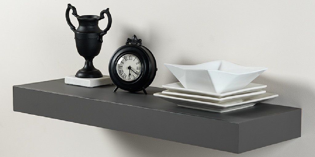 ConestogaWood's tweet photo. The Super Matte TTS Floating Shelf provides a clean, contemporary look. Available in 6 standard sizes and custom to fit your unique design sizing needs. Available in Anthracite (shown), Black, Lt Grey and White. #supermatte #floatingshelf #alternativematerial #details #design https://t.co/c5u28Mv4ig