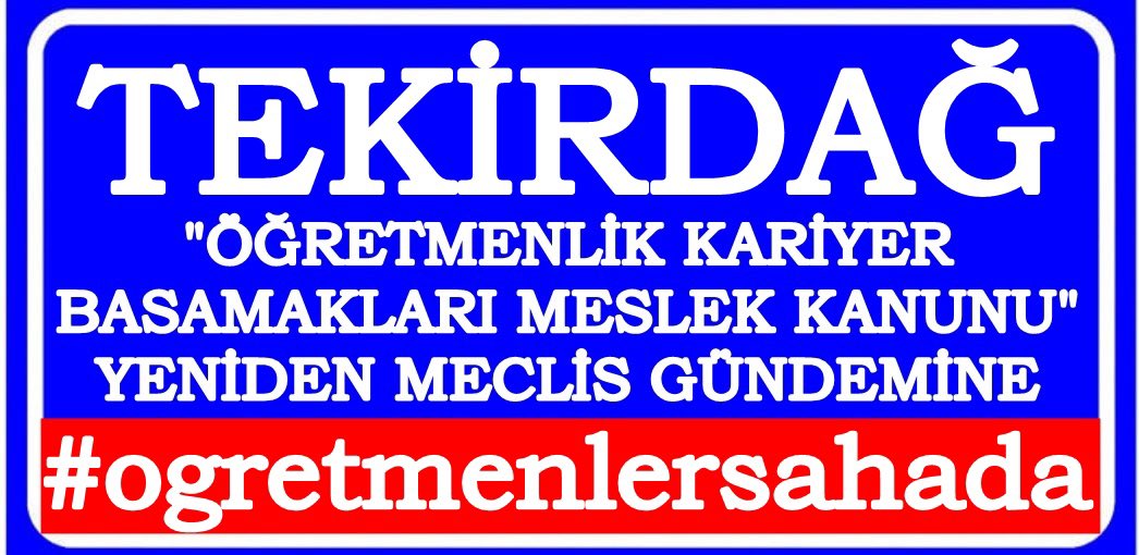Kariyer basamakları sınavı ve ÖMK İPTAL EDİLSİN 
<a href="/CBegitimogretim/">TCCB EĞİTİM VE ÖĞRETİM POLİTİKALARI KURULU</a> <a href="/zaimuniv/">İZÜ</a> <a href="/TUBAakademi/">TÜBA</a> <a href="/ahmetgundogdu01/">AHMET GÜNDOĞDU</a> <a href="/kemalsamlioglu/">Kemal ŞAMLIOĞLU</a> <a href="/oktem_vardar/">Öktem Vardar</a> <a href="/spehlivanoglu/">Selçuk Pehlivanoğlu</a> <a href="/umransavasinan/">Umran İnan</a> <a href="/yavuzatar/">yavuz atar</a>
#ogretmenlersahada