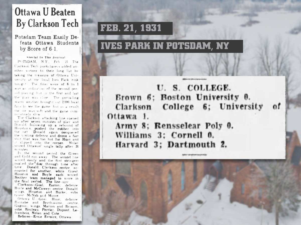 Our first match against the <a href="/ClarksonMHockey/">Clarkson Men’s Hockey</a> team occurred on February 21st, 1931, in Potsdam, NY. 

Almost a century later, we’re heading back to Potsdam, seeking redemption against the Clarkson Golden Knights. 

📸 | @Austensanity 

#horsehockey🐴