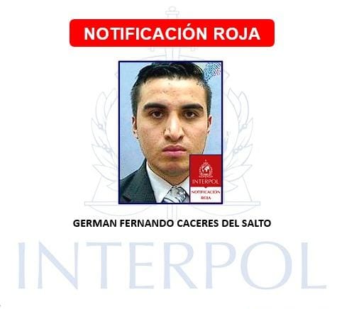 PoliciaEcuador's tweet photo. 🚨URGENTE

Se activó la NOTIFICACIÓN ROJA de #Interpol en 195 países para capturar a Germán Cáceres, presunto autor del Femicidio de María Belén Bernal.

La Institución ratifica su compromiso de transparencia y #CeroImpunidad. 

#EjeInvestigativo https://t.co/lGUW9VuW7R