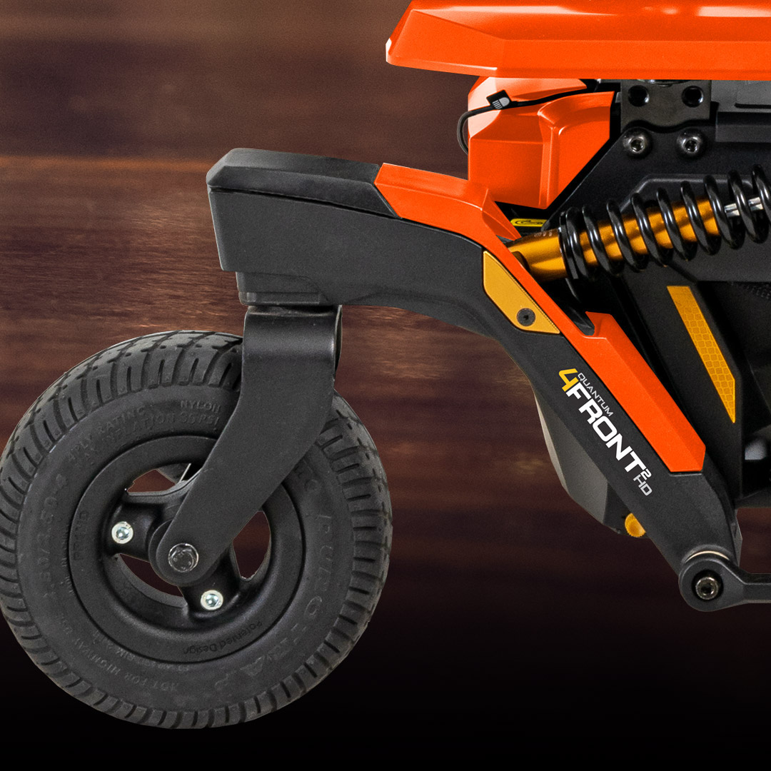 QuantumRehab's tweet photo. CAST OFF! 🚢 The 4Front 2 HD Power Chair features more robust caster arms and comes standard with front and rear LED fender lights, helping you to see and be seen. 👀 💡
 👉 https://t.co/d8swvCUFSv #4Front2HD #QuantumRehab https://t.co/yW5QlAVODj