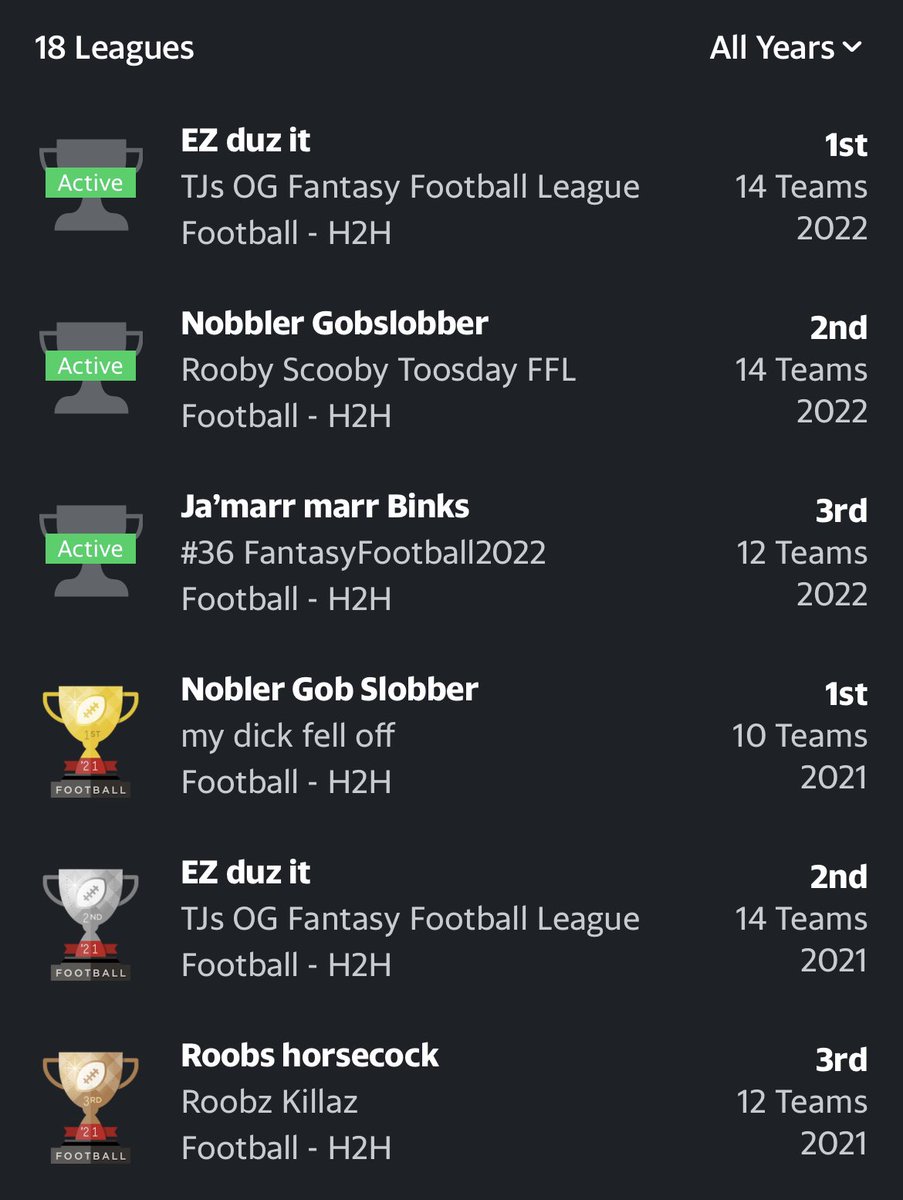 jjelliott95's tweet photo. I’ve been kinda nice in fantasy the past few years https://t.co/HEn5zaK9Ir