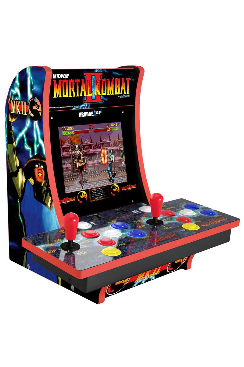 MiKeMcDnet's tweet photo. @MK_habit_addict She wouldn't let me get an a full sized or the @arcade_1up 3/4 sized @MortalKombat #cabinet (unless I wanted to play it in a #SouthFlorida garage.  Got me an MK1-UMK3 #countercade unit, though! https://t.co/yUlLOSEBgF