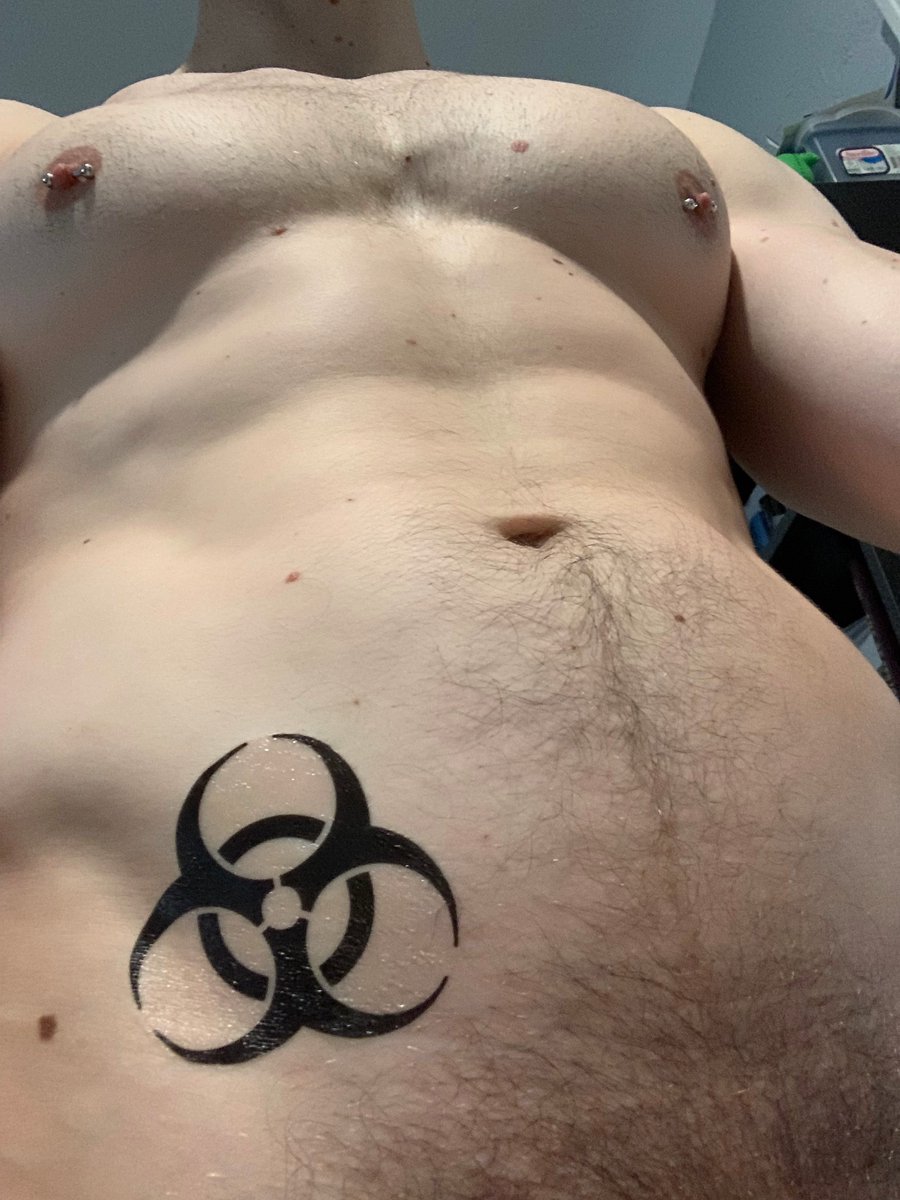 pozChasingPup's tweet photo. Been having some intense cravings lately that only toxic cock can satisfy. Like to throw on a temporary ☣️ tattoo when I get in this mood. Who wants to help me earn a real one? https://t.co/XW4E1KchOO