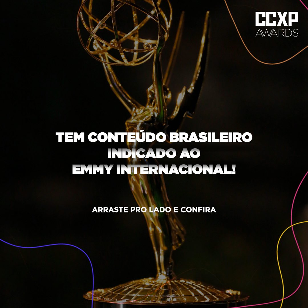 CcxpAwards's tweet photo. Já tem o que assistir no fim de semana? O Emmy Internacional divulgou seus indicados essa semana e tem obra brasileira no meio! 📺✨ https://t.co/eLJlJBAhhV