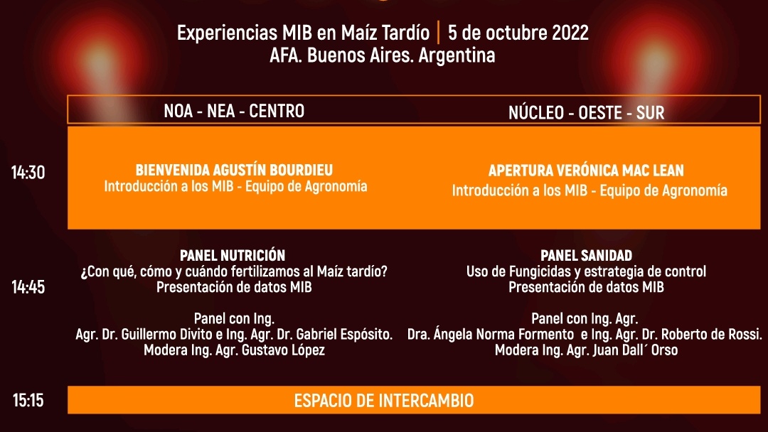 El próximo miércoles vamos a estar compartiendo #ExperienciasMIB sobre 👉"Nutrición de Maíz Tardío"
🌽📈🧠
<a href="/BrevantSemillas/">Brevant Semillas</a>
📍 PREDIO AFA, Ezeiza.
<a href="/EstudioEdm/">EDM - Estudio Agronómico</a>