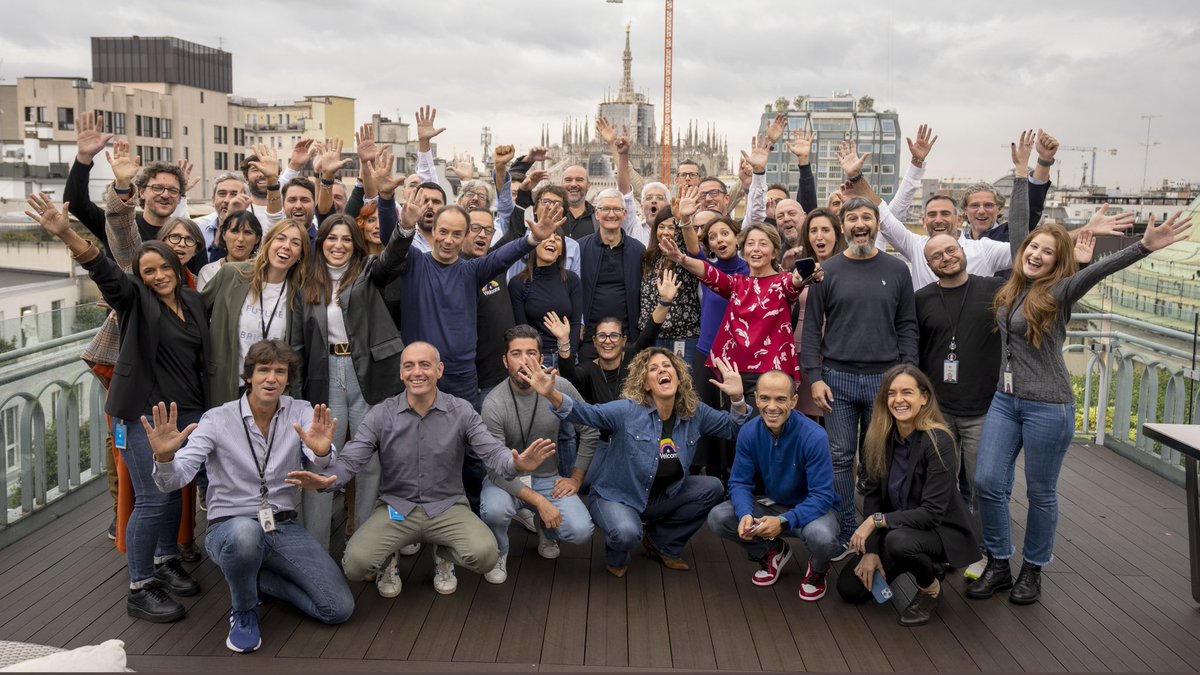 What an incredible week spending time with our teams across Europe and celebrating developers, students, and creators who are leaving their mark on the world. Grazie mille team Milan — Arrivederci!
