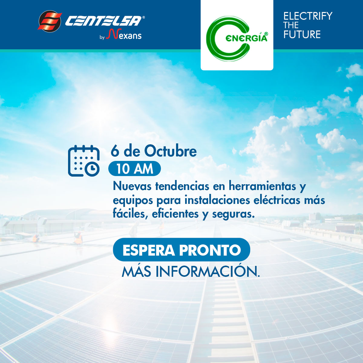 Acompáñanos en el VIII Congreso de la Cámara Colombiana de la Energía
Inscríbete aquí 👇🏼 y asegura tu cupo en las charlas:
forms.gle/ykWpRq8o59y1Va…

#UnidosElectrificandoElFuturo #ElectrifyTheFuture #Colombia2022 #CCEnergia