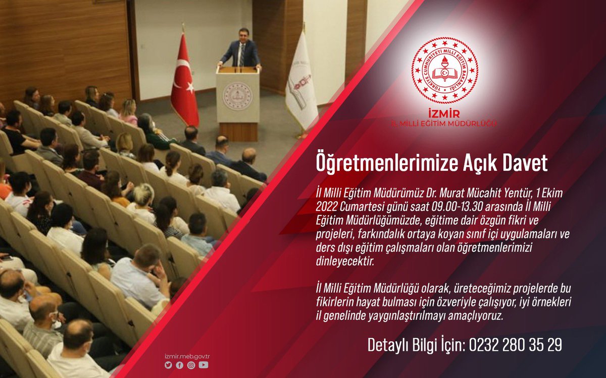 Değerli eğitimcilerimiz davetlisiniz