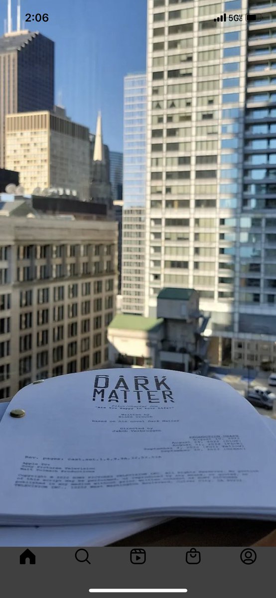 Dark Matter. Principal Photography. Day One!!!!
