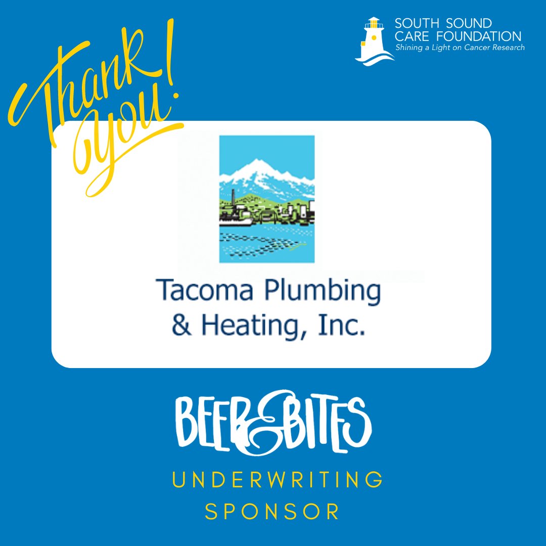 Thank you again to Tacoma Plumbing &amp; Heating Inc. for your Underwriting Sponsorship! 💙 💛  We can't wait for tomorrow!