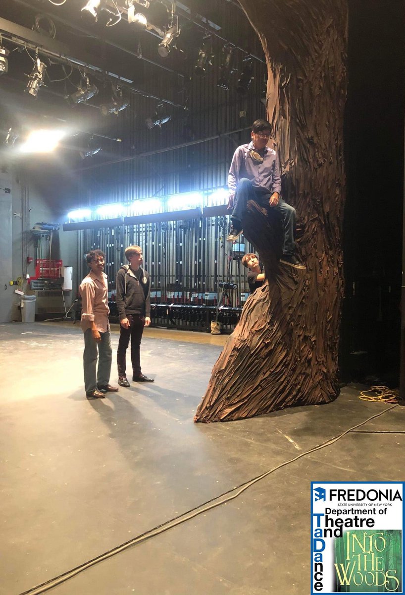 FredoniaTADA's tweet photo. Tech Supervisors and Faculty up a tree for Into the Woods!

Marvel Theatre - OCT 21, 22, 23, 27, 28, and 29...
Use the link in our bio to get your tickets NOW!! https://t.co/1DmldIlU8H