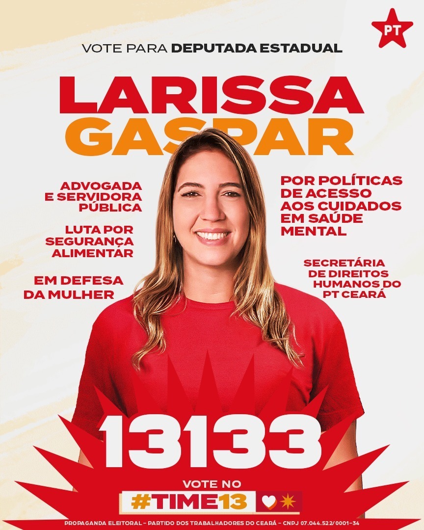 eilsonpsm_'s tweet photo. @chico_pinheiro Tudo certo, @chico_pinheiro
Domingo é 1️⃣3️⃣✅ Pelo FIM do FASCISMO do Capetão Wagner🚫 e seu Padrinho Genocida🚫 no Ceará, Por um Ceará 3x Mais Forte e para Estimular a Participação Política, Democrática e Igualitária das ♀️Mulheres, #EsseÉMeuVoto 🗳️
#TimeDo13⭐ #LulaNo1ºTurno⭐ https://t.co/hcDBWkPwrC