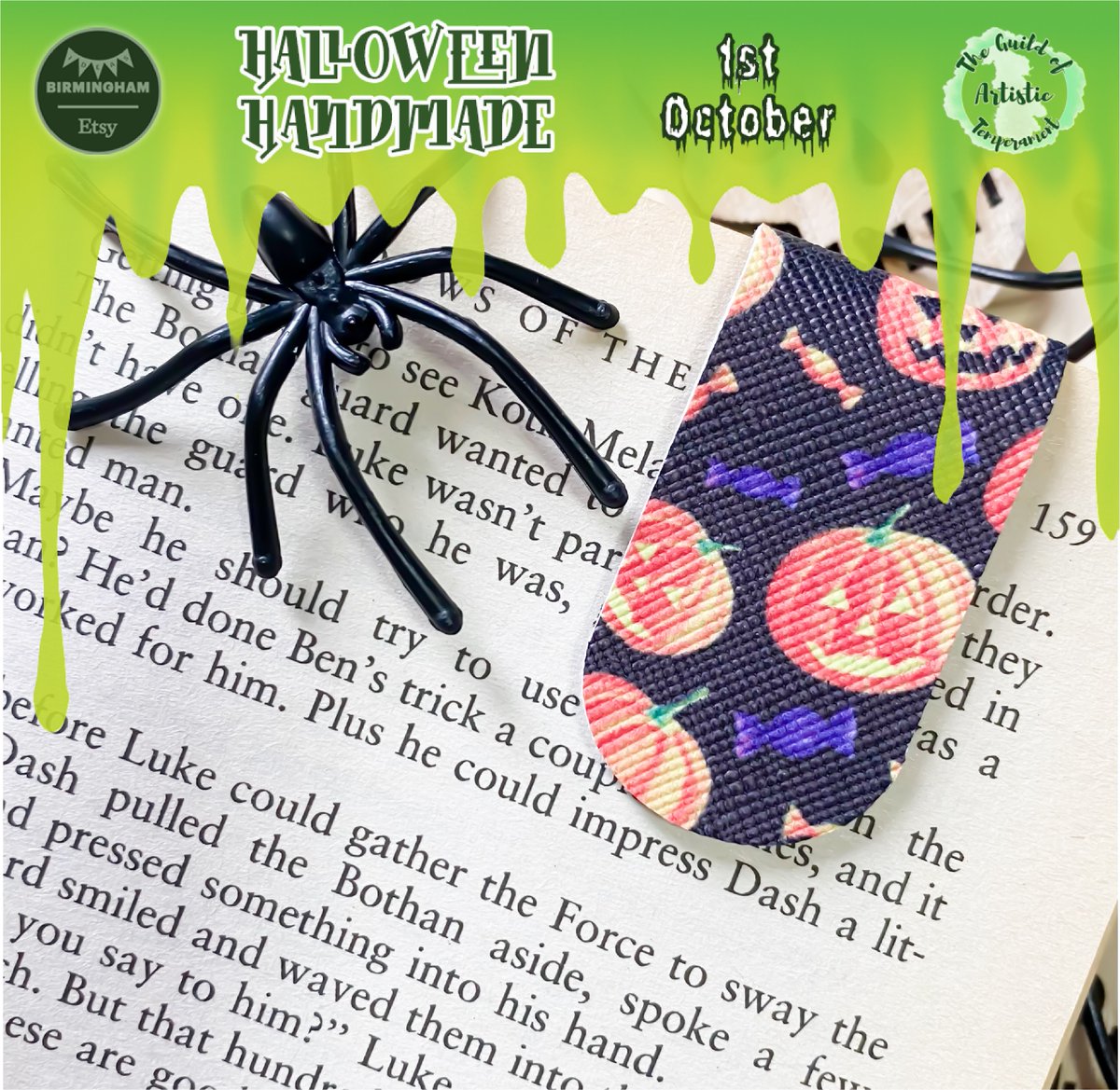 zwkaaccessories's tweet photo. This is your one hour warning for the spooktacular Halloween Handmade event hosted by @GuildOat and @IdeasBirmingham 

I am offering 10% off this weekend for this Horror Show. 
Use code MADESPOOKY on checkout! 
https://t.co/Tbz0fwgV4P

#MadeSpooky #shopindie #mhhsbd #October1st https://t.co/JbUdbvSz48