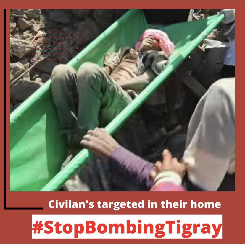 Medan det #Tigrayanska folket firade den heliga korset idag, 27/9 flyg &amp; drön-anföll den 🇪🇹 regimen i #Shire,#AdiDaero &amp; #Mekelle som vanlig är civila som är måltavlor. Oklart på hur många som dödades eller skadades. Hur länge ska 🌎 blunda? #TigrayUnderAttack <a href="/UN/">United Nations</a> <a href="/POTUS/">President Donald J. Trump</a> <a href="/UN_HRC/">UN Human Rights Council</a>