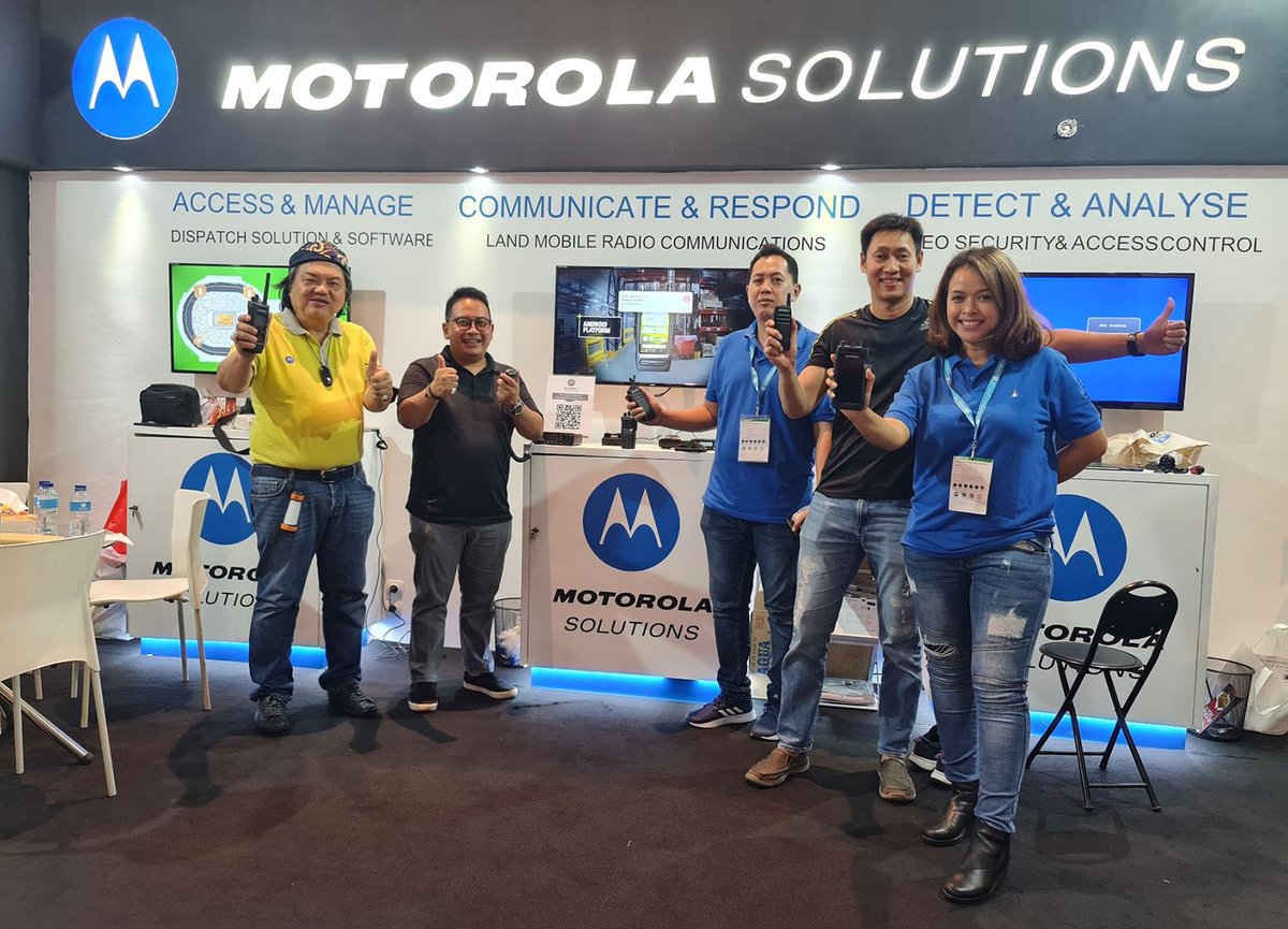 Earlier this month, our team attended the Mining Exhibition in Indonesia. The #MotorolaSolutions’ booth featured our integrated security ecosystem, #WavePTX, body-worn cameras and more. Can't wait to see you again next year!