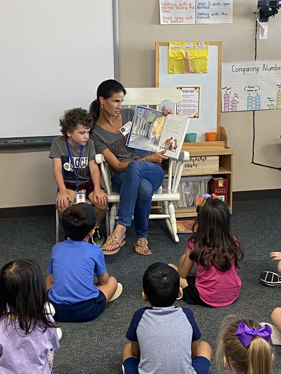 We had our first Mystery Reader today and loved it! 📚 <a href="/twehowl/">Tom Wilson Elementary</a> #twehowl