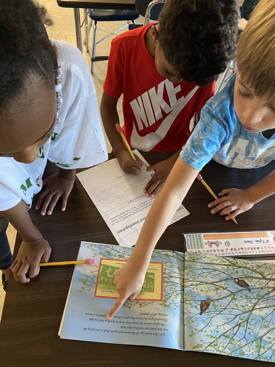 Working together to find and record key details that help define key terms in our text. I’m so impressed by these learners!!! 😍🥰🥳 <a href="/GMASteam/">Green Magnet Academy</a>
