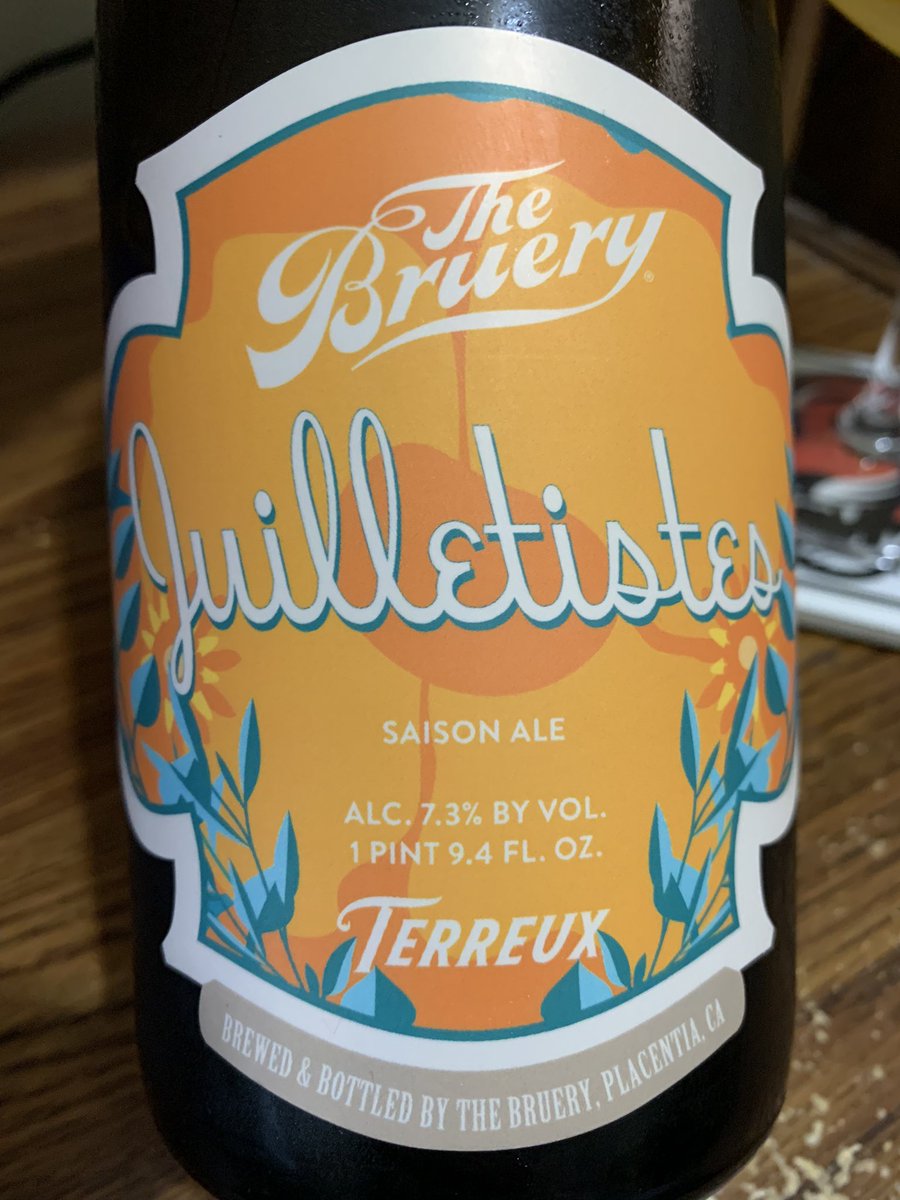 RealBMaxwell's tweet photo. Next up today is @TheBruery @BrueryTerreux Juilletistes Saison 😎🍺👍 #CraftBeer #TeamSaison #teku @mikeadam16 @Stef_Pellerin @badhopper @JohanBBT @ephoustonbill @WhiskeyCyclist @SSCraftBeers @JonMontag @Kubrickx @CATbrew13 @D_V_T_ @johanc77 @baldandbeeriful @ASFreed @DRE_Go_Fish https://t.co/XWNCwV9T3P