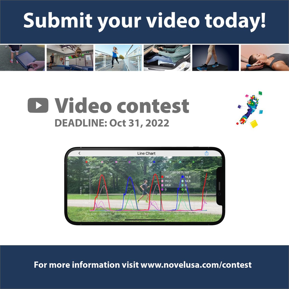 novel_USA's tweet photo. Attention #loadsol users! Do you have a unique and exciting application to share with novel? Are you interested in trying the new #loadapp with video? Submit you media to the #loadappVideoContest. Winner receives a $$ prize! #biomechanics https://t.co/8TUnysyfXf https://t.co/aZh7NWuOpd