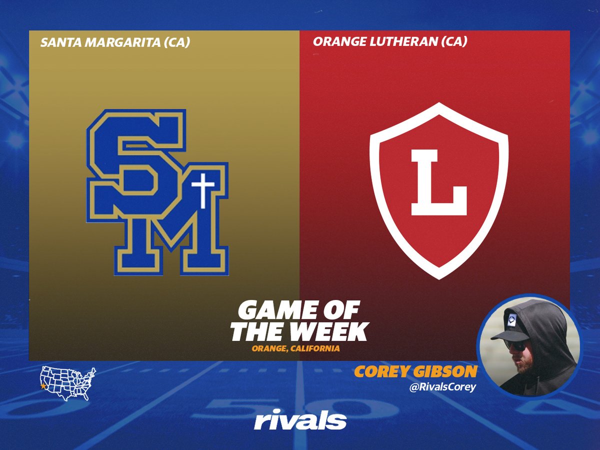 📍CA We will be at tonight's game between Santa Margarita vs. Orange Lutheran Players to Watch👀 @SMCHSAthletics: Colorado State commit @Nikolopez0 ⭐️⭐️⭐️⭐️ @EmmettMosley6 UAB commit @jaxon2potter @OLuFootball: 2025 QB @TJ_Lateef9 2023 WR @_longevityk 2023 OL @unkonokz