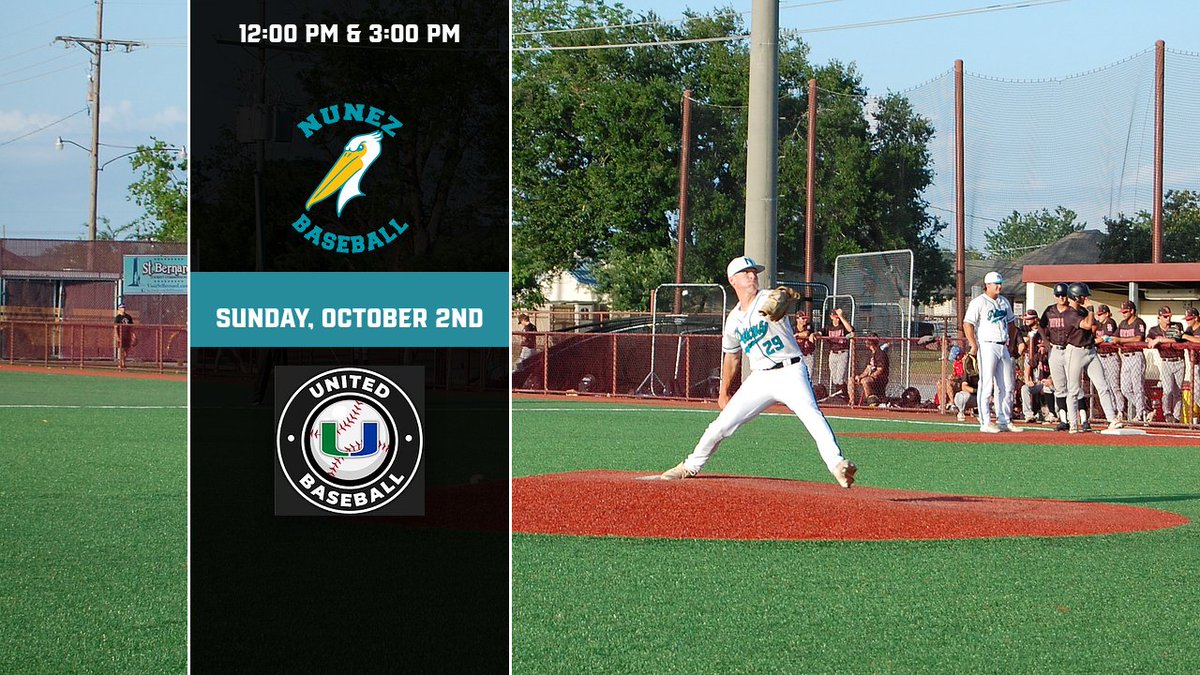 NunezCCBaseball's tweet photo. We are excited to continue our fall schedule with a doubleheader against @UOrganization this Sunday! First pitch is set for 12:00pm. 

#FlockUp https://t.co/JqSur8bSif