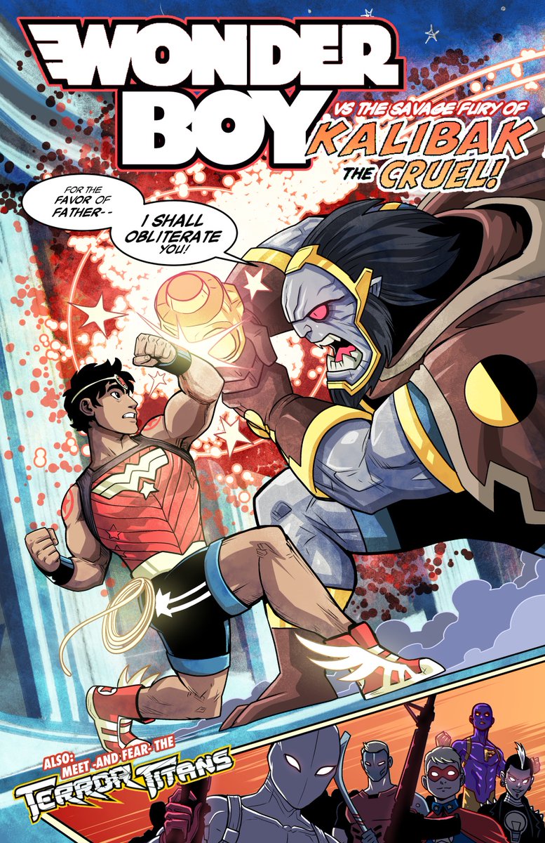 LucianoVecchio's tweet photo. Does this count as manifesting in a way?
Years ago I created this queer Wonder Boy in a world where a queer Robin or Superman was unimaginable, in a fanfic that almost got made canon but that didn’t happen. I kept making art of him for a while, with great love for the concept. https://t.co/7XzGnFwdVu