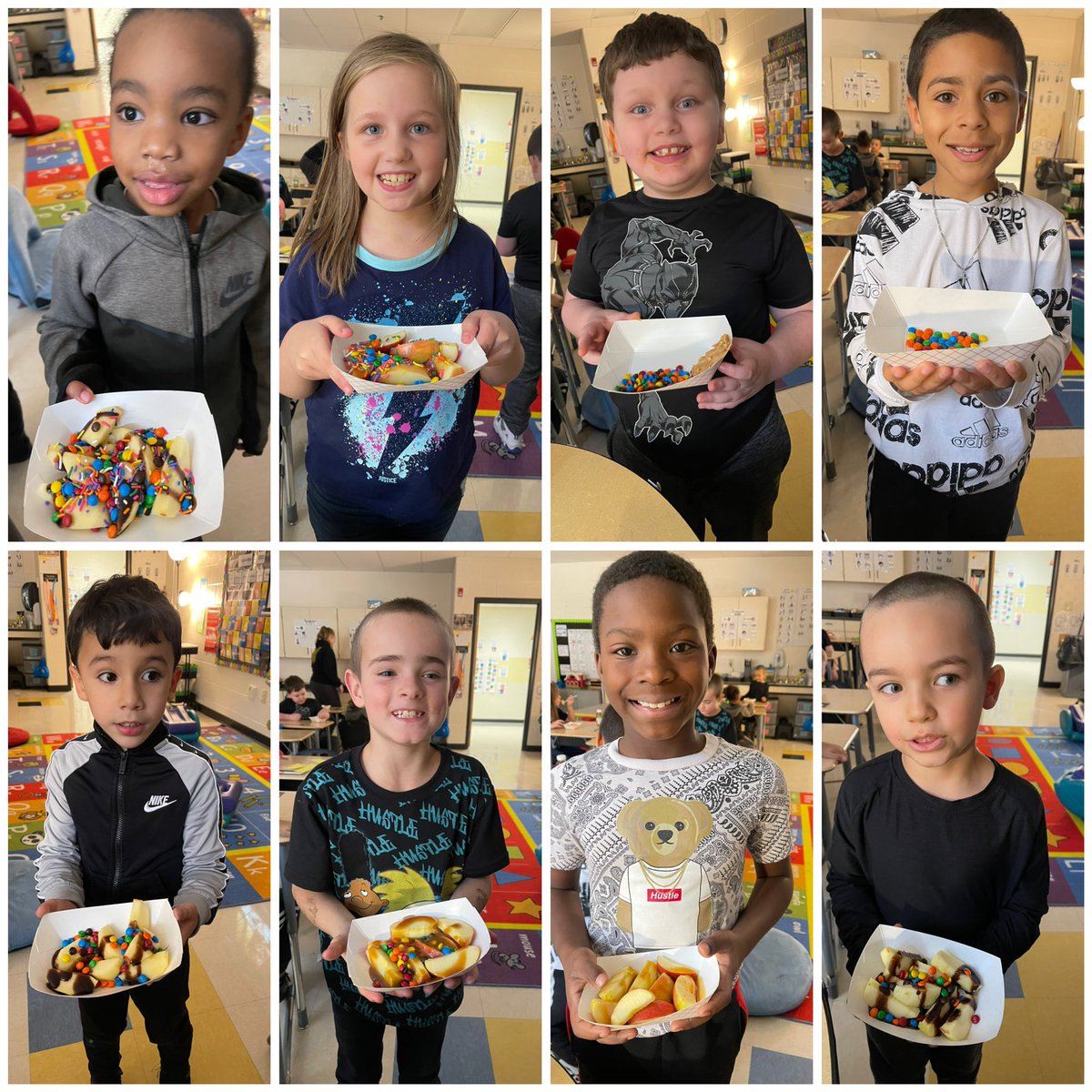 Kristie90563028's tweet photo. Fun Friday apple style… apple nachos followed by apple emoji bingo 🍎 🍏 #LincolnprideWCS https://t.co/pGKMnLR3nn