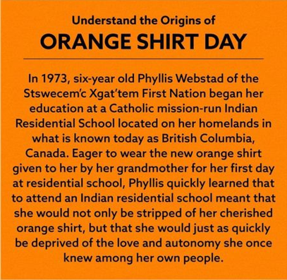 #OrangeShirtDay 
#EveryChildMatters
#INDIGENOUS #TAIRP