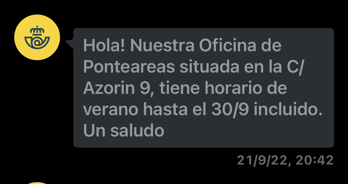 gelocho's tweet photo. @EstherBern @Correos Yo tuve ese mismo problema hace unos días .. están en horario de verano https://t.co/zSUFsbD3FT