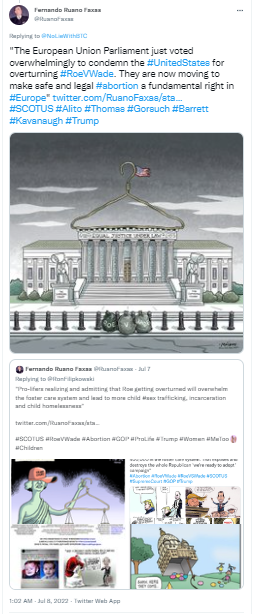 Fernando Ruano Faxas (@ruanofaxas) on Twitter photo <a href="/Strandjunker/">Andrea Junker</a> "In 1869 it was decided to have 9 #SupremeCourt justices because there were 9 Circuit Courts. Now there are 13 Circuit Courts. So what exactly are we waiting for?"
#SCOTUS #Corruption #RoeVWade #Abortion #Women #Alito #Thomas #Gorsuch #Barrett #Kavanaugh #Trump #Election #Biden <a href="/Strandjunker/">Andrea Junker</a> "In 1869 it was decided to have 9 #SupremeCourt justices because there were 9 Circuit Courts. Now there are 13 Circuit Courts. So what exactly are we waiting for?"
#SCOTUS #Corruption #RoeVWade #Abortion #Women #Alito #Thomas #Gorsuch #Barrett #Kavanaugh #Trump #Election #Biden