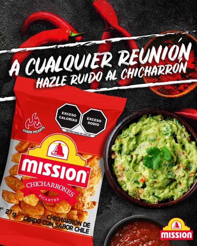 GrumaGlobal's tweet photo. Acompaña tu tarde con MISSION y disfruta el delicioso sabor del Chicharrón acompañándolos con lo que más te guste.
#RuidoAlChicharrón #Mission #Chicharrón #GranSabor #MissionFoodsMéxico https://t.co/5vG5g184i2