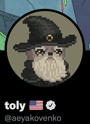 DegenerateNews's tweet photo. BREAKING: @solana CO-FOUNDER @toly IS REPPING A @CrittersCult PFP https://t.co/LAKN9hAYLD