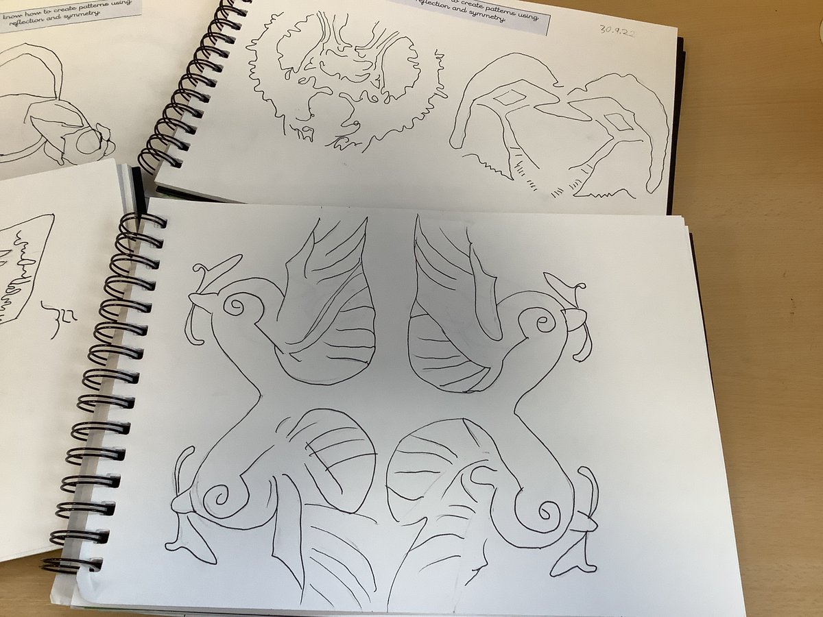 InglehurstJun's tweet photo. Some fantastic artwork has been created by Yr 4 this week. They created these patterns using reflection and symmetry #IJSYear4 https://t.co/LDC0qiIGOI