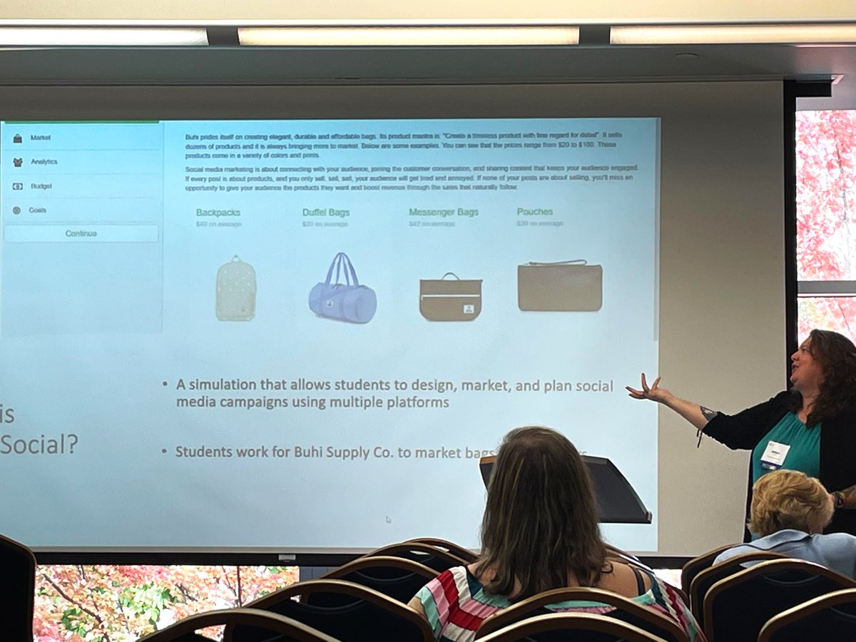 Dr. Amber L. Ferris is discussing Mimic Social and how it has impacted her classroom at the NEXT conference!👏 
#uanextcon