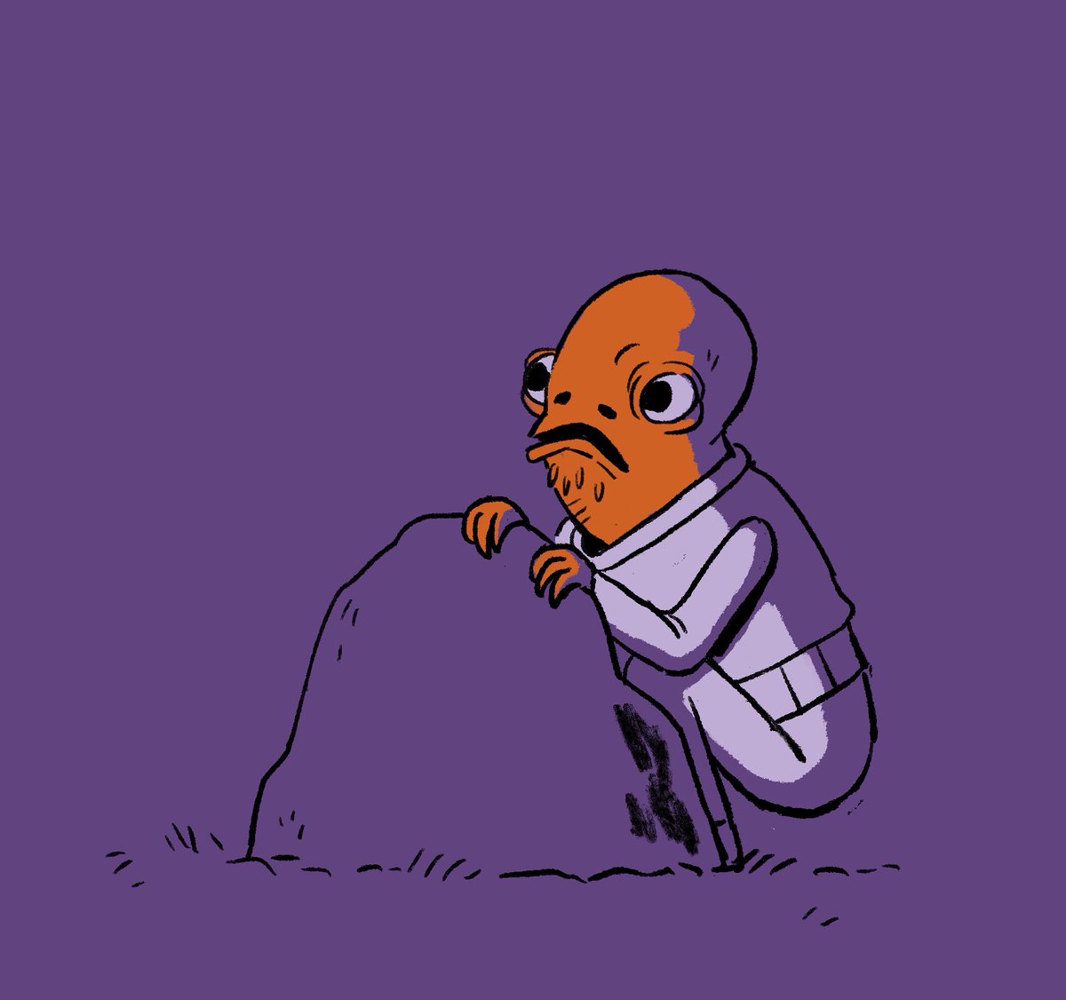 「Tribute #4 -- Admiral Ackbar 」|Tom Granのイラスト